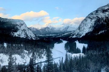 Winter landscape of Alberta, Canada