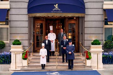 Staff standing outside of the Ritz London