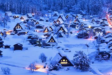 Shirakawa-Go Village Snow Winter Snowfall Record Japan