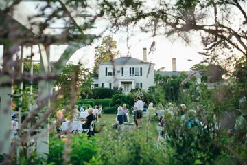 An outside dinner at Stone Acres Farm by Oyster Club