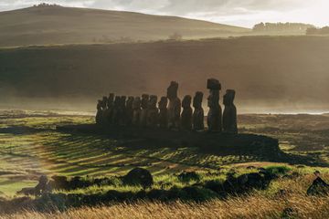 Moai statues on Easter Island, Rapa Nui, Chile