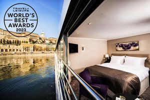 Panorama Suite with views of Budapest on board the Avalon Envision
