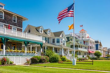 Traditional houses in Cape May New Jersey USA