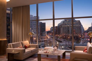 Conrad Washington DC with a view of the city