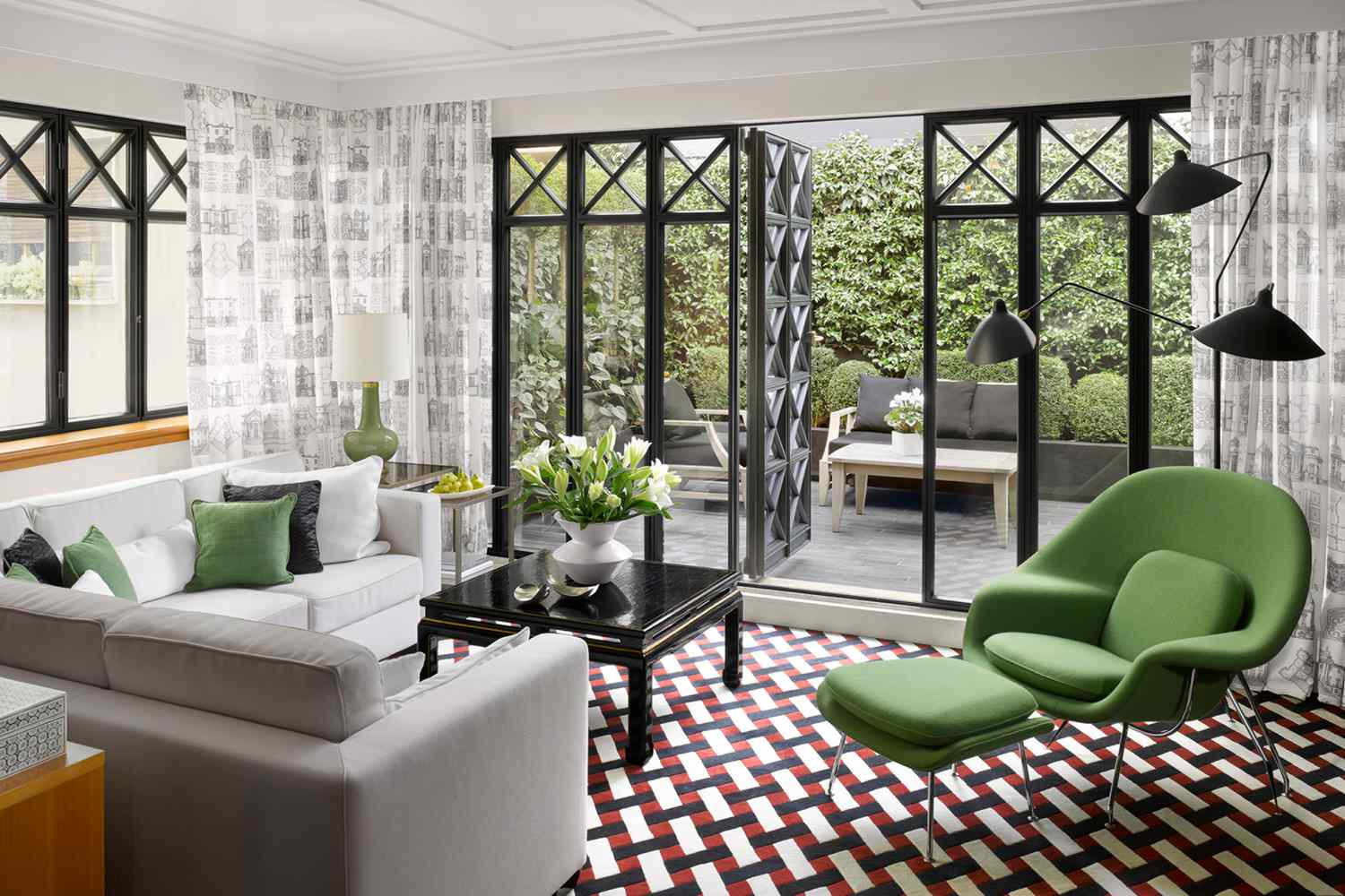 Suite with outdoor patio at Four Seasons Hotel Milano