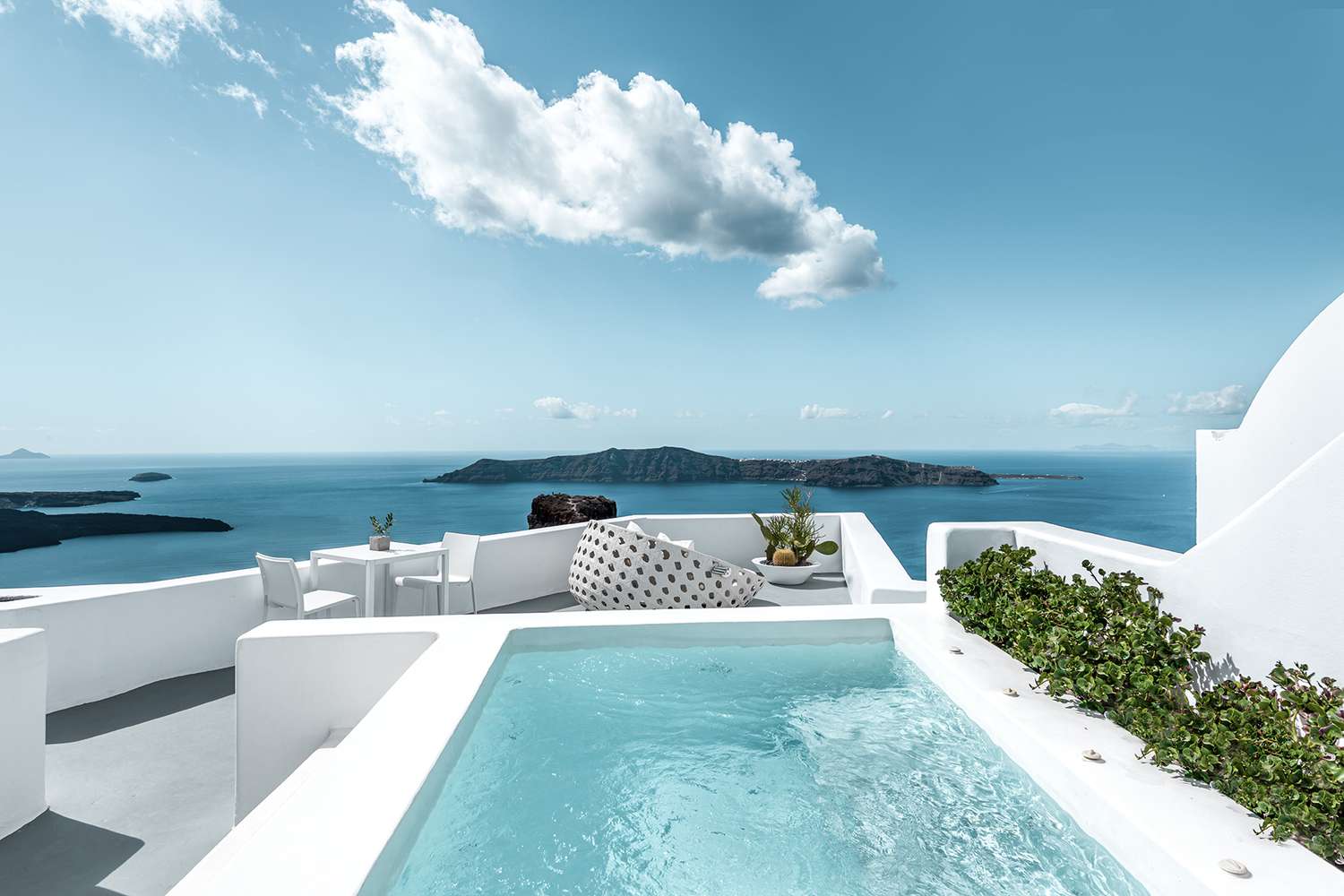 Private pool with view of ocean at Grace Hotel, Auberge Resorts Collection