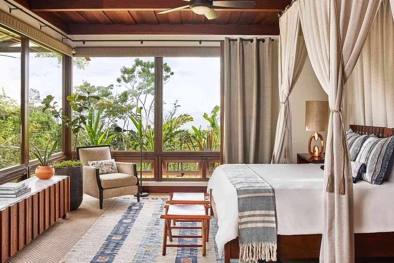 Suite bedroom at Hacienda AltaGracia, Auberge Resorts Collection