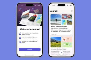 The new Apple Journal App on an iPhone