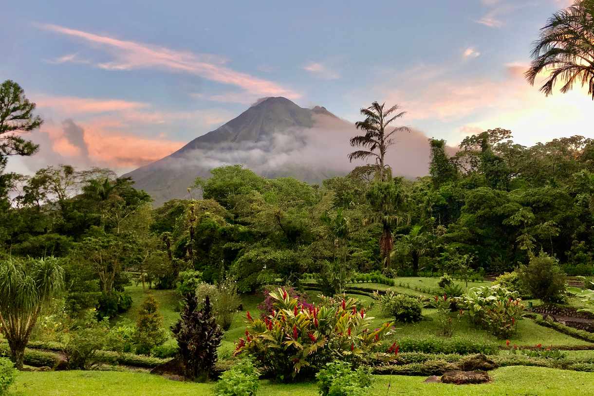 Arenal volcano at Dusk