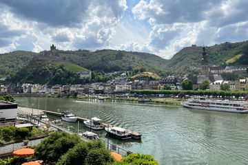 The Moselle River running through Cochem, Germany 