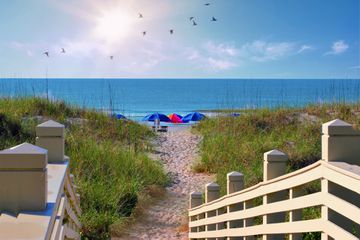 Beach with Umbrellas-Hilton Head Island,South Carolina