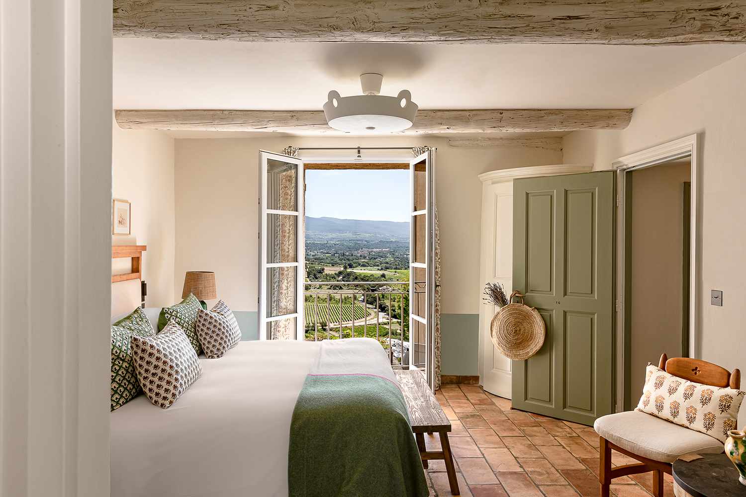 Suite with view of vineyards at HÃ´tel Crillon le Brave 