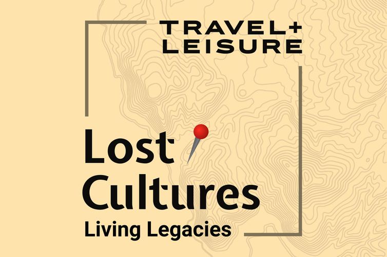Illustration of the Travel+Leisure podcast, "Lost Cultures Living Legacies"