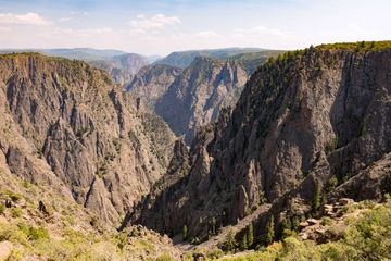 Scenic Tomichi Point Landscape of Black Canyon of the Gunnison National Park 