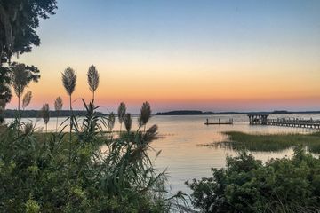 Sunset over the May River at Palmetto Bluff in Bluffton, South Carolina