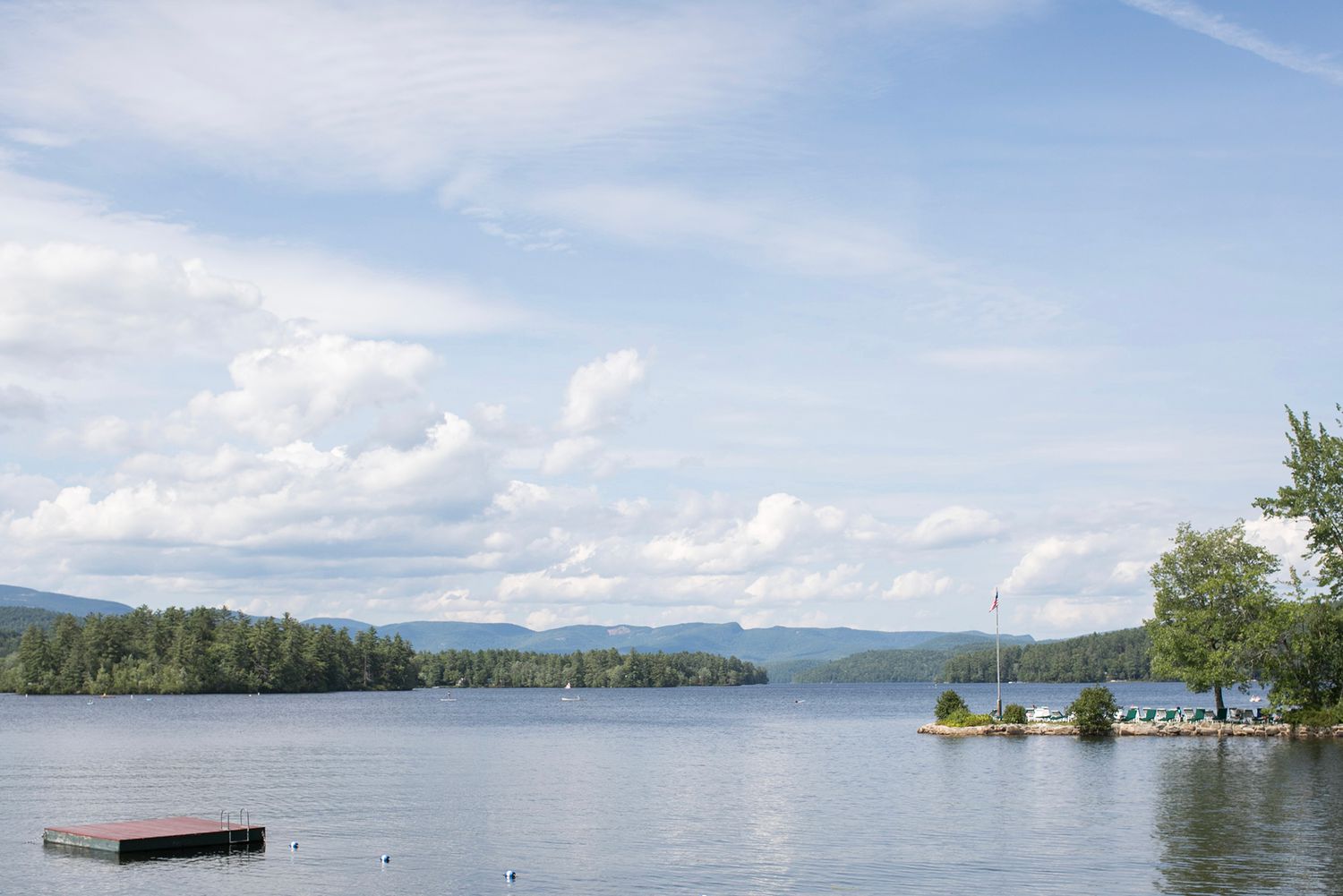 Lake view during the summer at Quisisana Resort
