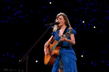 Taylor Swift performs onstage during " Taylor Swift | The Eras Tour" at Estadio MÃ¡s Monumental Antonio Vespucio Liberti in Buenos Aires