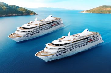 Renderings of the two new Windstar Cruises