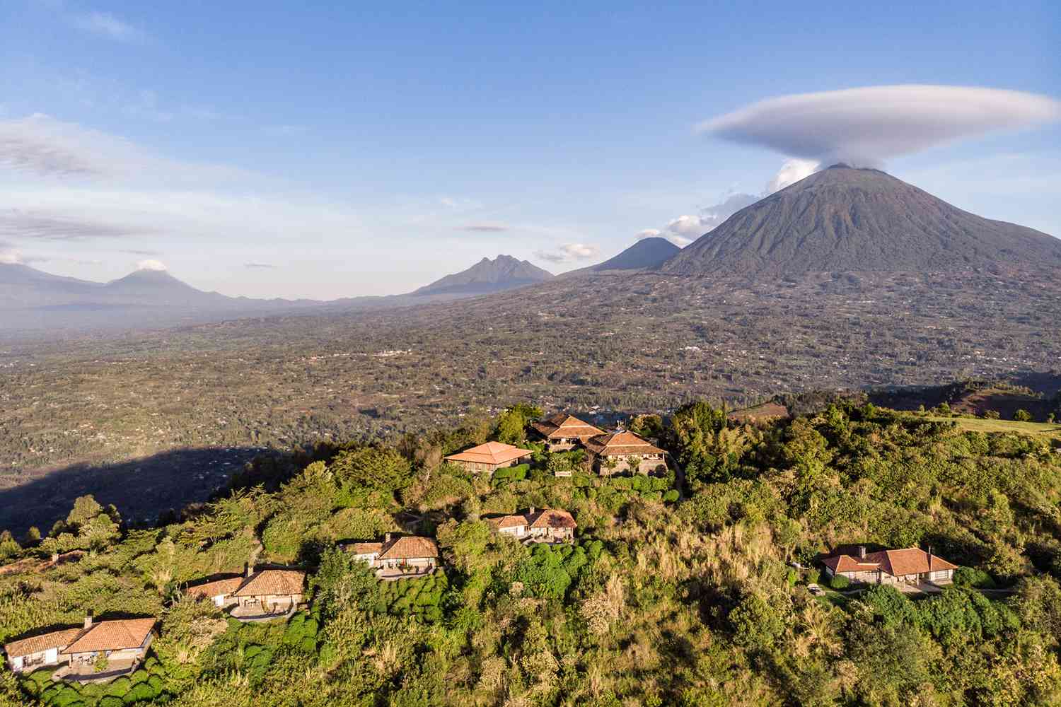 Aerial view of Virunga Lodge