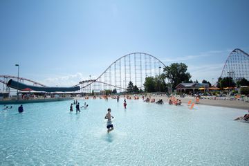 A wading pool at Cedar Point Shores in Ohio 