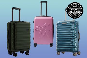 collage of Travel Editors Favorite Luggage 
