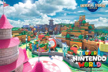 Universal Studios Japan x Super Nintendo World rendering of theme park